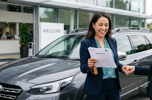 Friendly auto loan advisor ready to assist